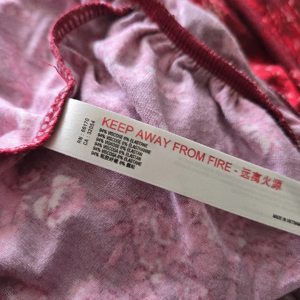 NWOT Free People Printed Turnt Bodysuit - Picture 10 of 11